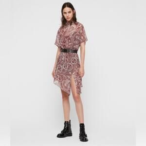 All Saints Giulia Scarf Dress Size S